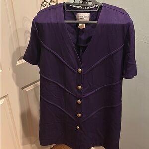 Danny & Nicole Purple Rayon Dress